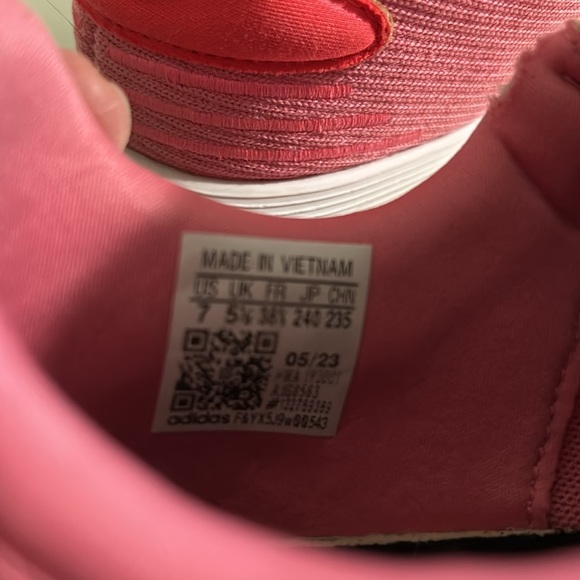 Adidas, hot pink and orange sneakers - Picture 8 of 10